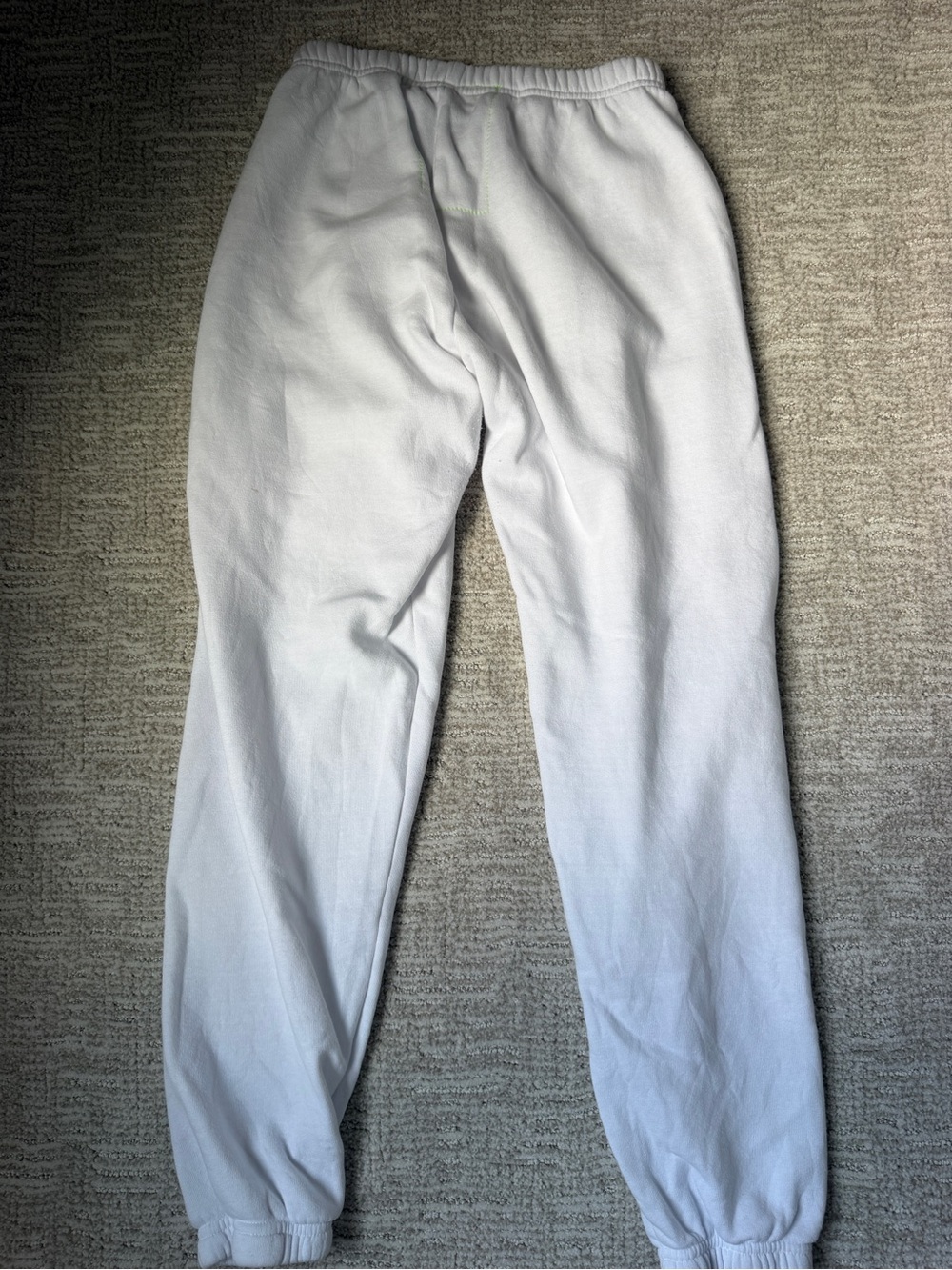 Aviator Nation White Joggers with Rainbow AV Patch - Picture 5 of 5